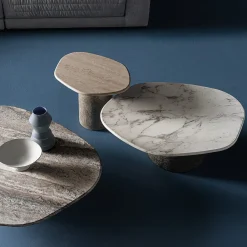 Tavolino Atollo in marmo Travertino di CSM*Casamilano Outlet
