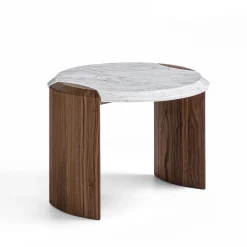Tavolino Bellagio in Carrara e noce*Durame Discount