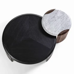 Tavolino Bellagio in Carrara e noce*Durame Discount