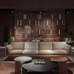 Tavolino Bellagio in Carrara e noce*Durame Discount