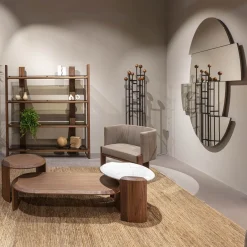 Tavolino Bellagio in Carrara e noce*Durame Discount