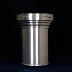 Tavolino Capitello in Alluminio Spazzolato*Caspal Clearance