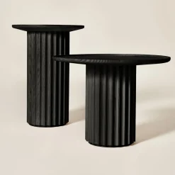 Tavolino Capitello Slim in frassino nero*Dale Italia