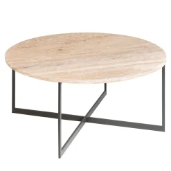 Tavolino Capri in travertino*La Sartoria del Marmo by Lombardi Marmi Clearance