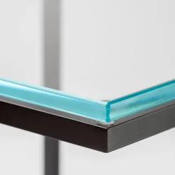 Tavolino cubico Esopo in ferro e vetro di Antonio Saporito*V.L. Lavorazioni In Ferro Best