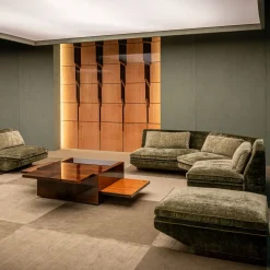 Tavolino Cubico in Legno Marrone 