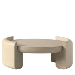 Tavolino da Caffè Fuente in Pietra Leccese di Studio Aretai #2*Pimar Limestone Clearance