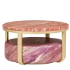 Tavolino da caffè Makaron in quarzite viola chiaro di Ashley Gadeova*Giovannozzi Marmi New