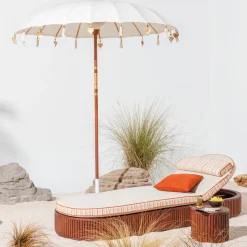 Tavolino da caffè per esterni rotondo Grissini in legno*Il Giardino di Legno Online