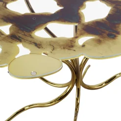 Tavolino da caffè Radici in Bronzo e Oro Antico*IDL New