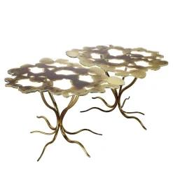 Tavolino da caffè Radici in Bronzo e Oro Antico*IDL New