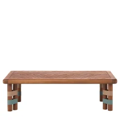 Tavolino da caffè rettangolare per esterni Lignes in legno*Il Giardino di Legno Sale