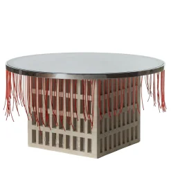 Tavolino da caffè rotondo Mimì in travertino*Chendù Hot