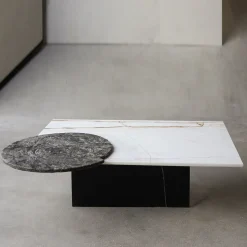 Tavolino da caffè SST033 con tre marmi*Stone Stackers Best