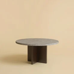 Tavolino da caffè Tinian Titanium Travertino e Durmast*Lebanto Hot