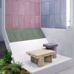 Tavolino da Caffe Zaccaria multicolore di Patricia Urquiola*Cimento Online