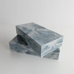 Tavolino Dualis in Onice Azzurro di Sissy Daniele*Dimarmo Discount