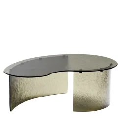 Tavolino ellittico Trésor Marrone di Castello Lagravinese Studio*Giorgio Collection New