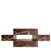 Tavolino Elysium in Marmo Rosso Levanto di Sissy Daniele*Dimarmo New