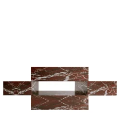 Tavolino Elysium in Marmo Rosso Levanto di Sissy Daniele*Dimarmo New