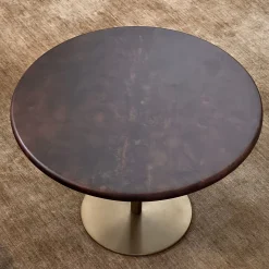 Tavolino Ester in Pergamena Tabacco*mg12 by Monica Geronimi Hot