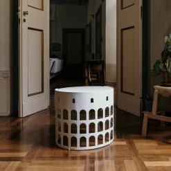 Tavolino Flavio bianco e oro*Gio Aio New