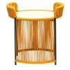 Tavolino giallo rotondo Altana di Antonio De Marco*Chairs & More
