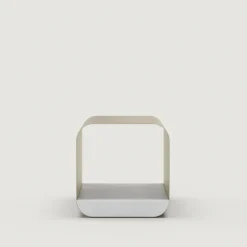 Tavolino in acciaio dorato Tawla*FROMM. New