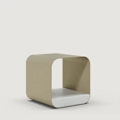 Tavolino in acciaio dorato Tawla*FROMM. New