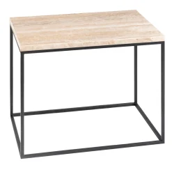 Tavolino in travertino Lipari*La Sartoria del Marmo by Lombardi Marmi New