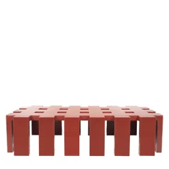 Tavolino in vetro Terry Red di Giannella Ventura*Donghi Discount