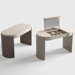 Tavolino Jules in pelle beige*CPRN Homood Online