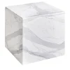 Tavolino Kubo Bianco Carrara*La Sartoria del Marmo by Lombardi Marmi Sale