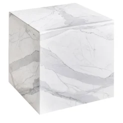 Tavolino Kubo Bianco Carrara*La Sartoria del Marmo by Lombardi Marmi Sale