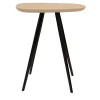 Tavolino Laterale Lulo in Frassino Naturale e Metallo Nero*TrabA' Discount
