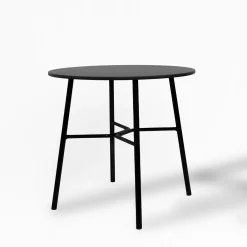 Tavolino Laterale Yuki in Metallo Nero di EP Studio*TrabA' Discount