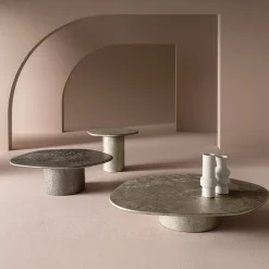 Tavolino medio Atollo con texture color bronzo di CSM*Casamilano Outlet