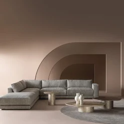 Tavolino medio Atollo con texture color bronzo di CSM*Casamilano Outlet