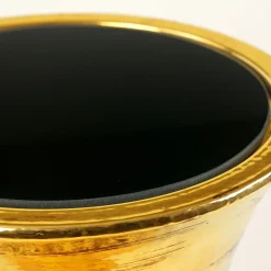 Tavolino Myra in ceramica oro di Gabriele Mengoni*deBlona Discount