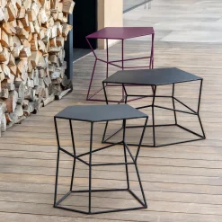 Tavolino piccolo in ferro colore Liquirizia*Sesia&Co. Outlet