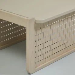 Tavolino Raquette 183 con piano in grigio seta di Cristina Celestino*Billiani 1911