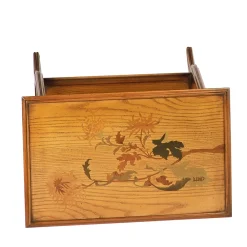 Tavolino rettangolare in stile Art Nouveau francese di Emile Gallè*Cugini Lanzani Best