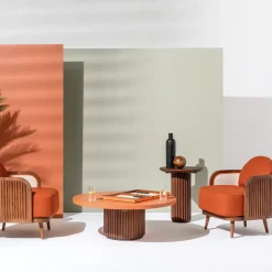 Tavolino rotondo alto per esterni Grissini in legno*Il Giardino di Legno Clearance