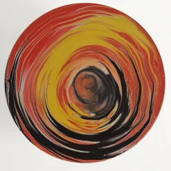 Tavolino rotondo Astraliti in metallo dai toni caldi #2*Cupioli Clearance