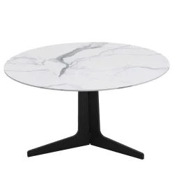 Tavolino rotondo Blake con piano in marmo Calacatta*Bodema Clearance