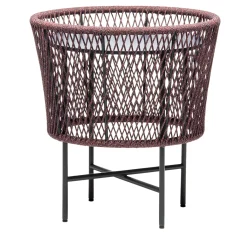 Tavolino rotondo blu Tamburo di Antonio De Marco*Chairs & More Clearance