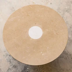 Tavolino rotondo Centro 54 grande in pietra di Gumdesign*Pimar Limestone Sale