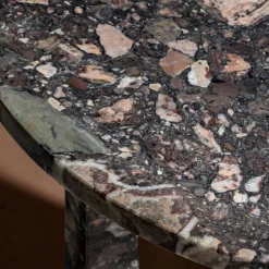 Tavolino rotondo in marmo Broccatello Viola Crown*Kreoo Hot