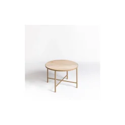 Tavolino rotondo in travertino Panarea*La Sartoria del Marmo by Lombardi Marmi Hot