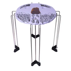 Tavolino rotondo viola Triple Play di Gaetano Pesce #1*Corsi Design Factory Discount